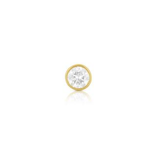 MUAU Schmuck  Solitär Anhänger Zargenfassung Gelbgold 750 Diamant 0.50ct. 7x7mm 