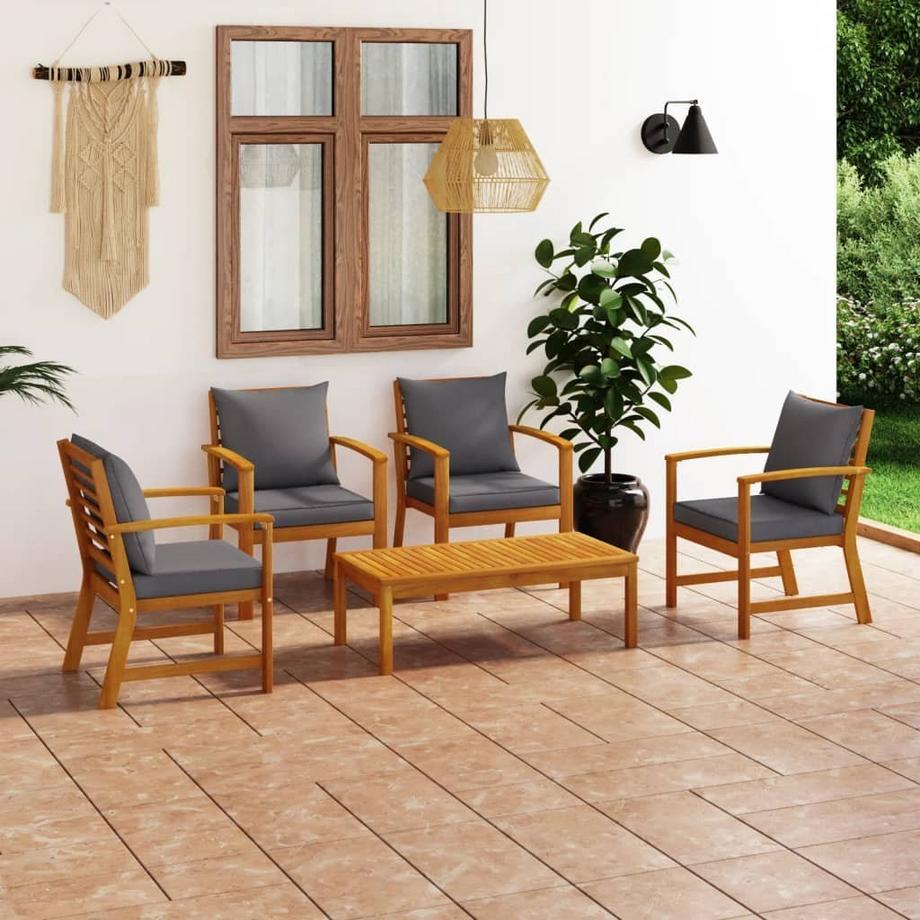 VidaXL Ensemble de salon de jardin bois d'acacia  