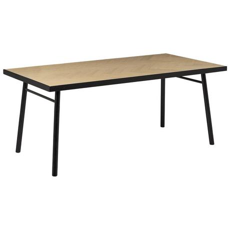 Beliani Table de repas en MDF Traditionnel IVORIE  