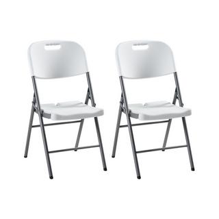 Beliani Lot de 2 chaises de jardin en Matière synthétique Moderne CUGNOLI  