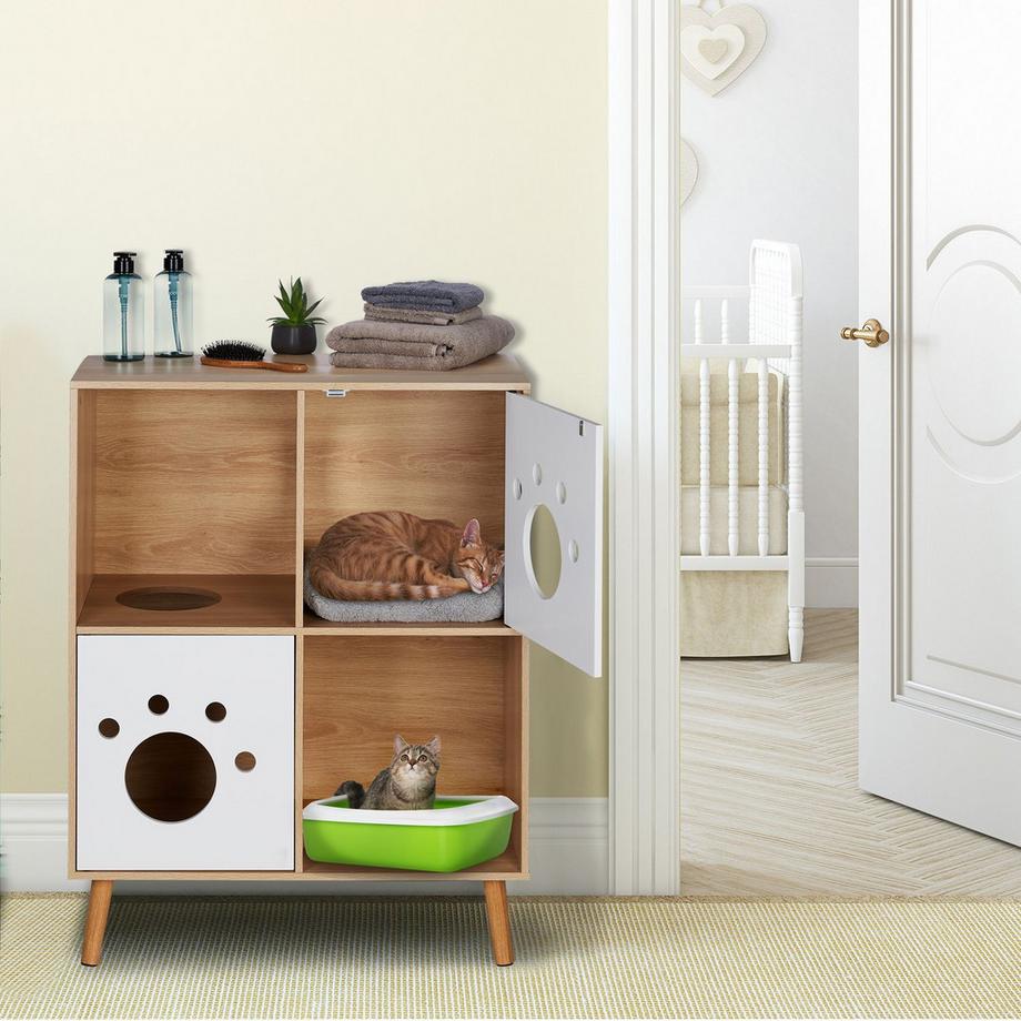 B2X  Armoire pour chat à 4 compartiments 