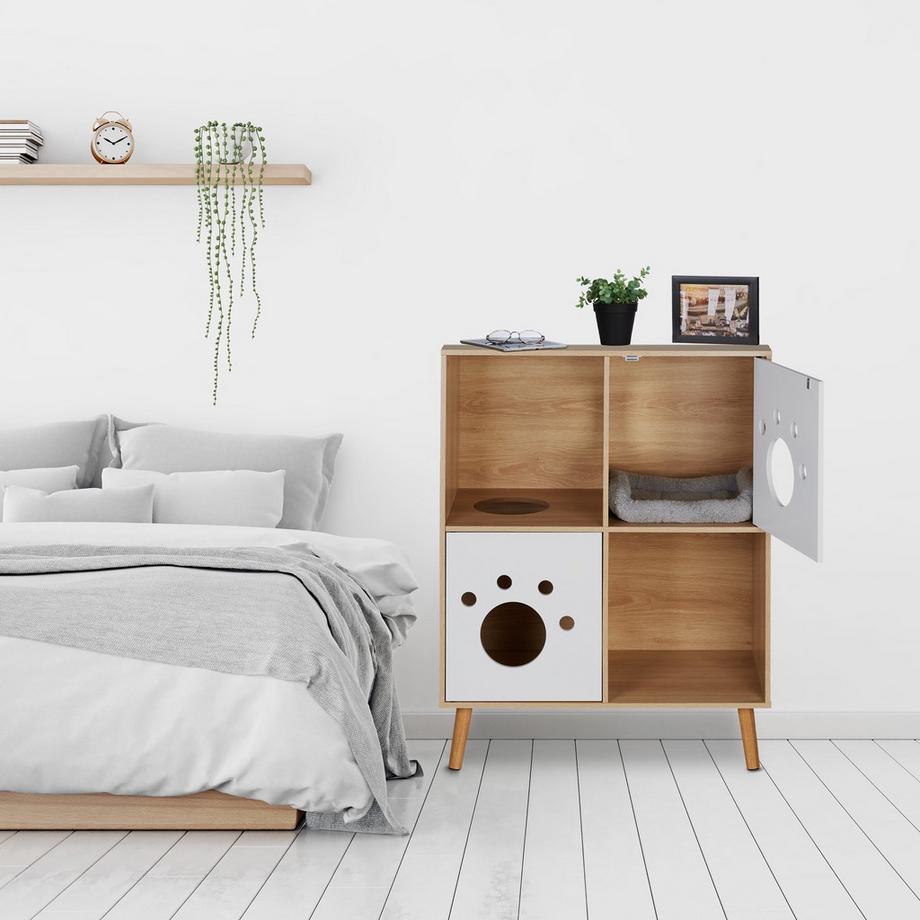 B2X  Armoire pour chat à 4 compartiments 