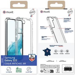 Muvit  Cover per Samsung Galaxy S22 rinforzata 