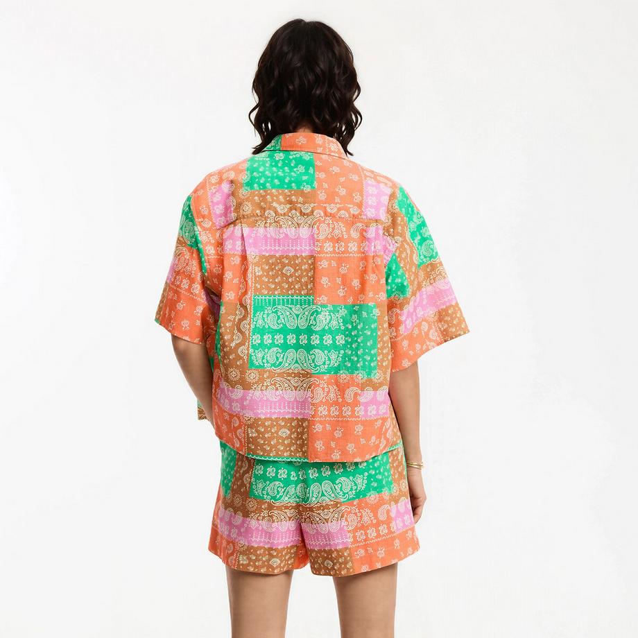 La Redoute Collections Kurzarm Paisley Print Shirt  