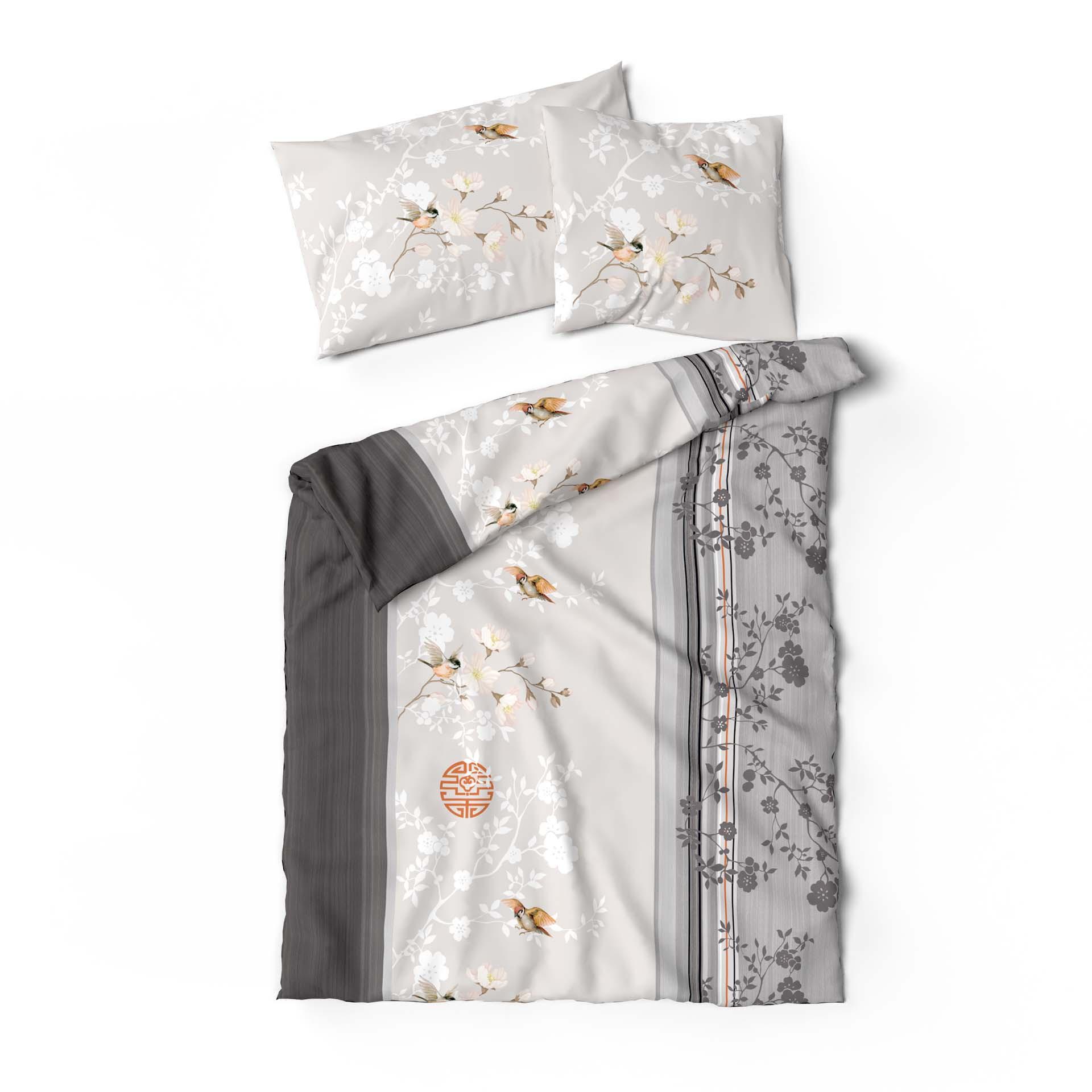 Lotus Bettwaren Lotus linge de lit satin Kichiro  