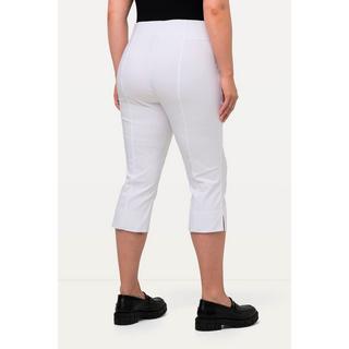 Ulla Popken  Pantaloni Capri di bengalina, estremamente elasticizzati e quasi ingualcibili, con cintura elastica 