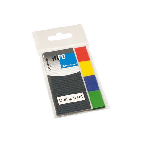 INFO INFO Page Marker im Umschlag 5670-00 transp. 20x50mm, 4x40 Blatt  