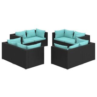 VidaXL Garten-lounge-set poly-rattan  