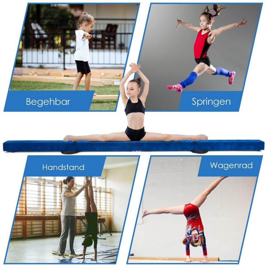 Northix  Trave di equilibrio pieghevole per ginnastica 