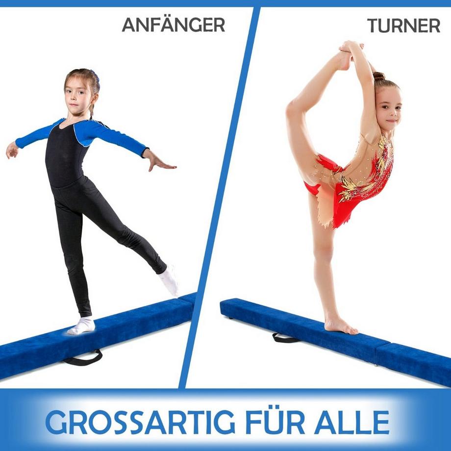 Northix  Trave di equilibrio pieghevole per ginnastica 
