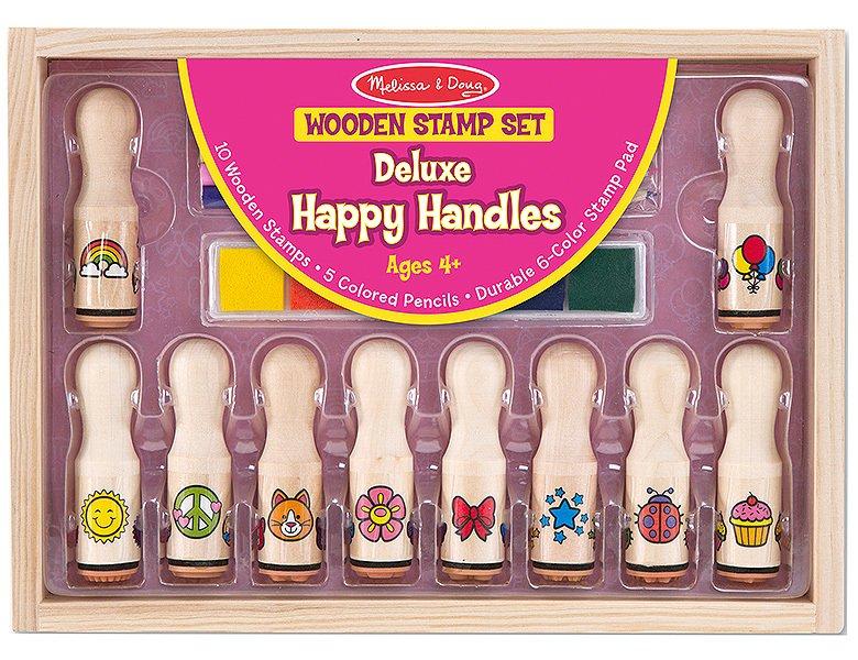 Melissa & Doug Melissa & Doug Timbres Avec Manche En Bois Luxe  