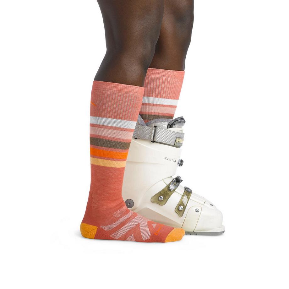 Darn Tough Vermont  Calze Donna Ginocchio Peso Medio Sci Snowboard Lana Merino 