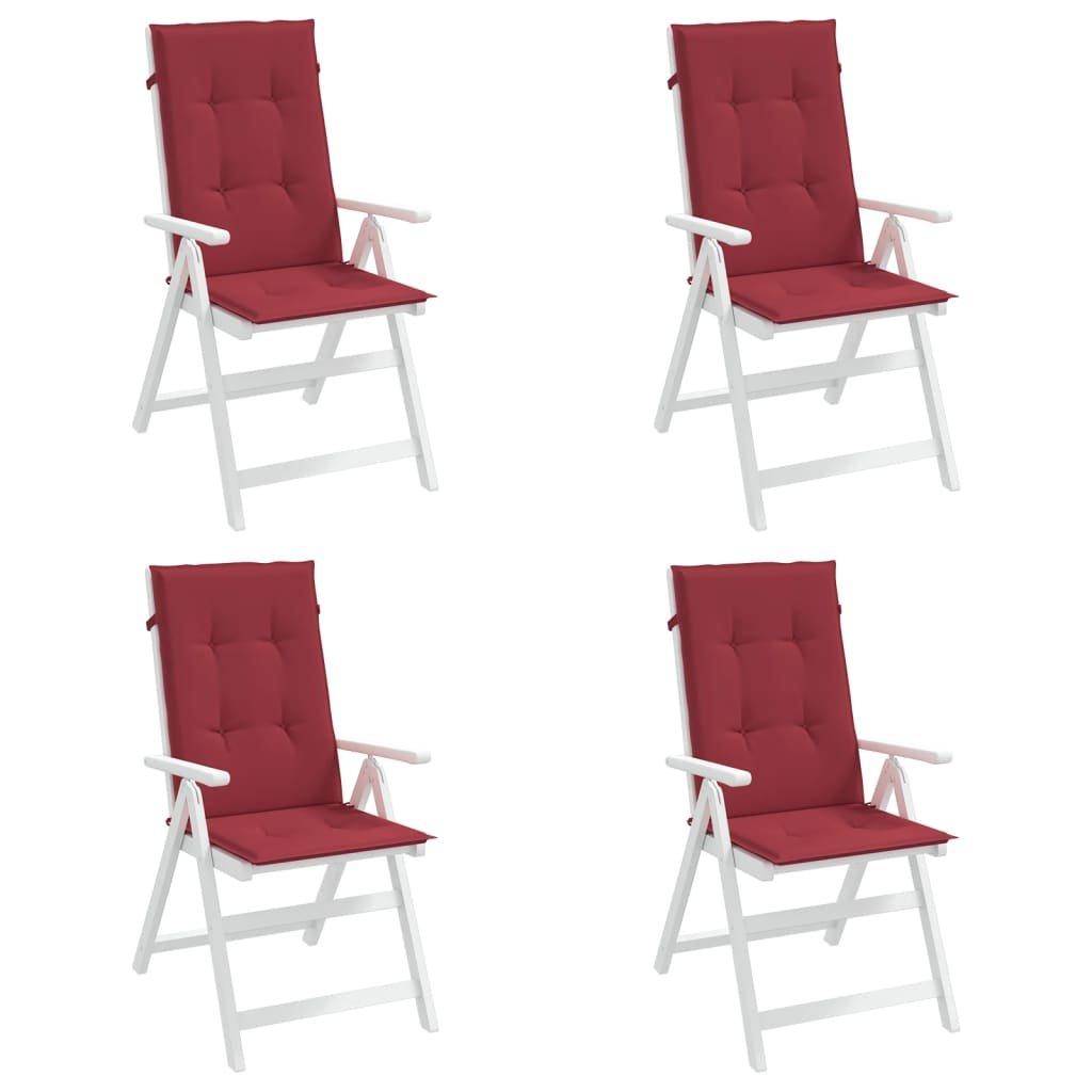 VidaXL Coussins de chaise de jardin 4 pcs 120x50x3 cm  