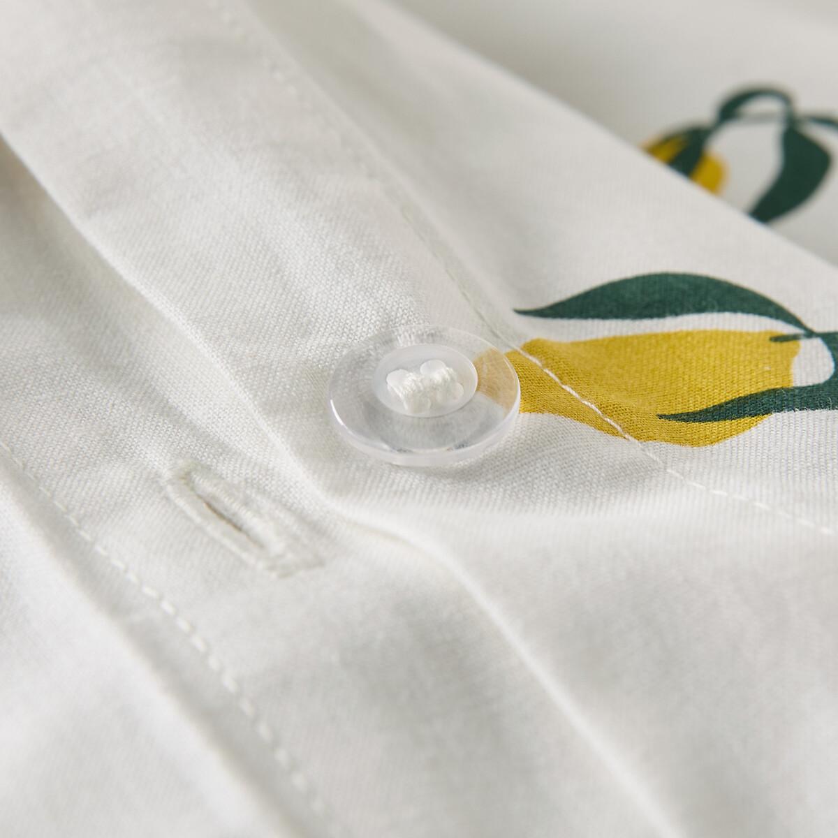 La Redoute Intérieurs Set Copripiumino Citron 50% Cotone Riciclato  