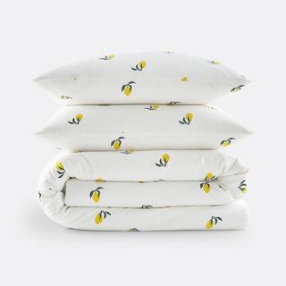 La Redoute Intérieurs Set Copripiumino Citron 50% Cotone Riciclato  
