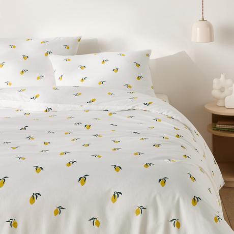 La Redoute Intérieurs Set Copripiumino Citron 50% Cotone Riciclato  