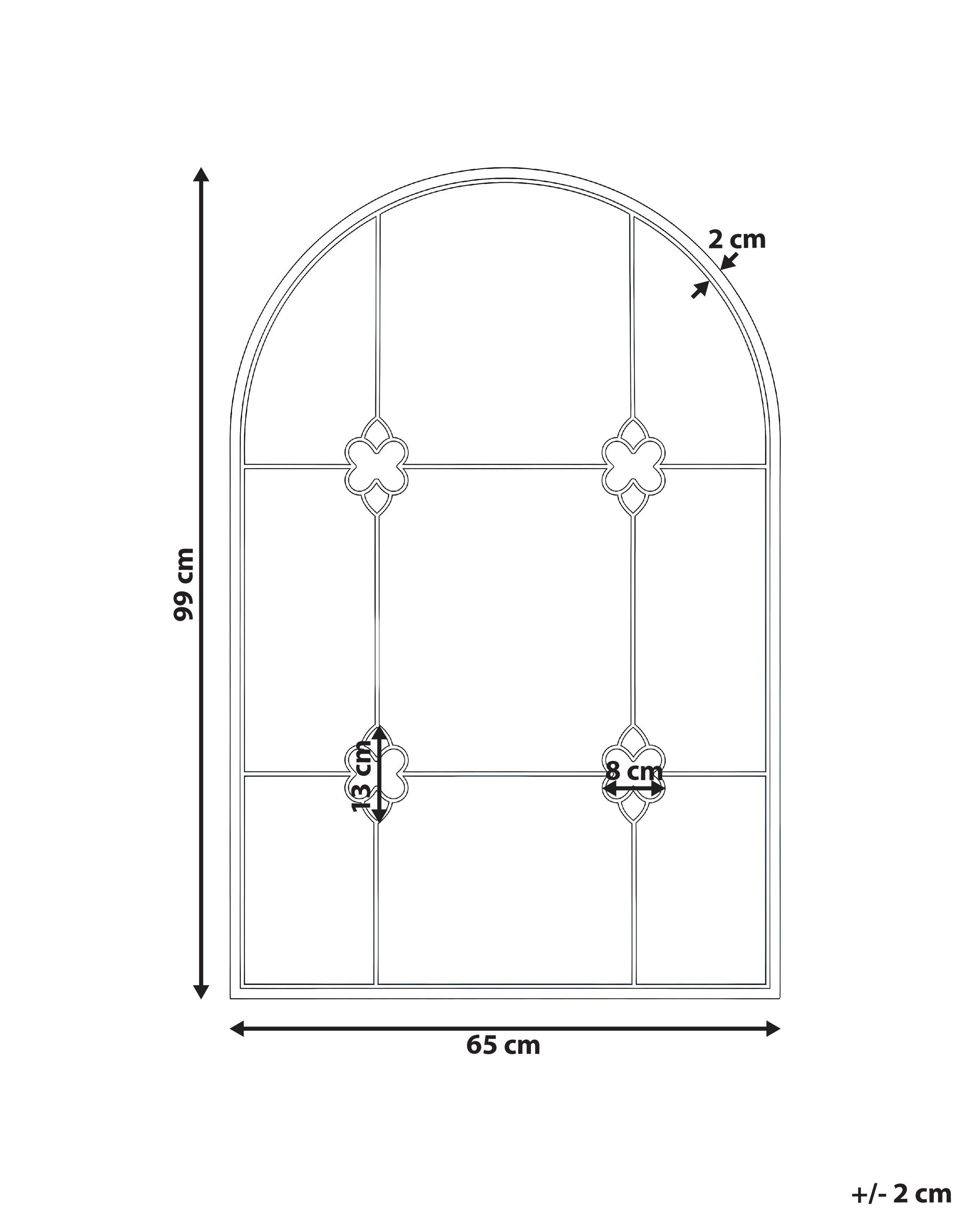 Beliani Wandspiegel aus Eisen Klassisch THULAY  