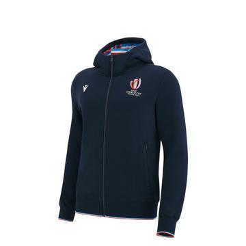 sweatshirt kapuzenpullover mit reißverschluss kind rwc frankreich 2023