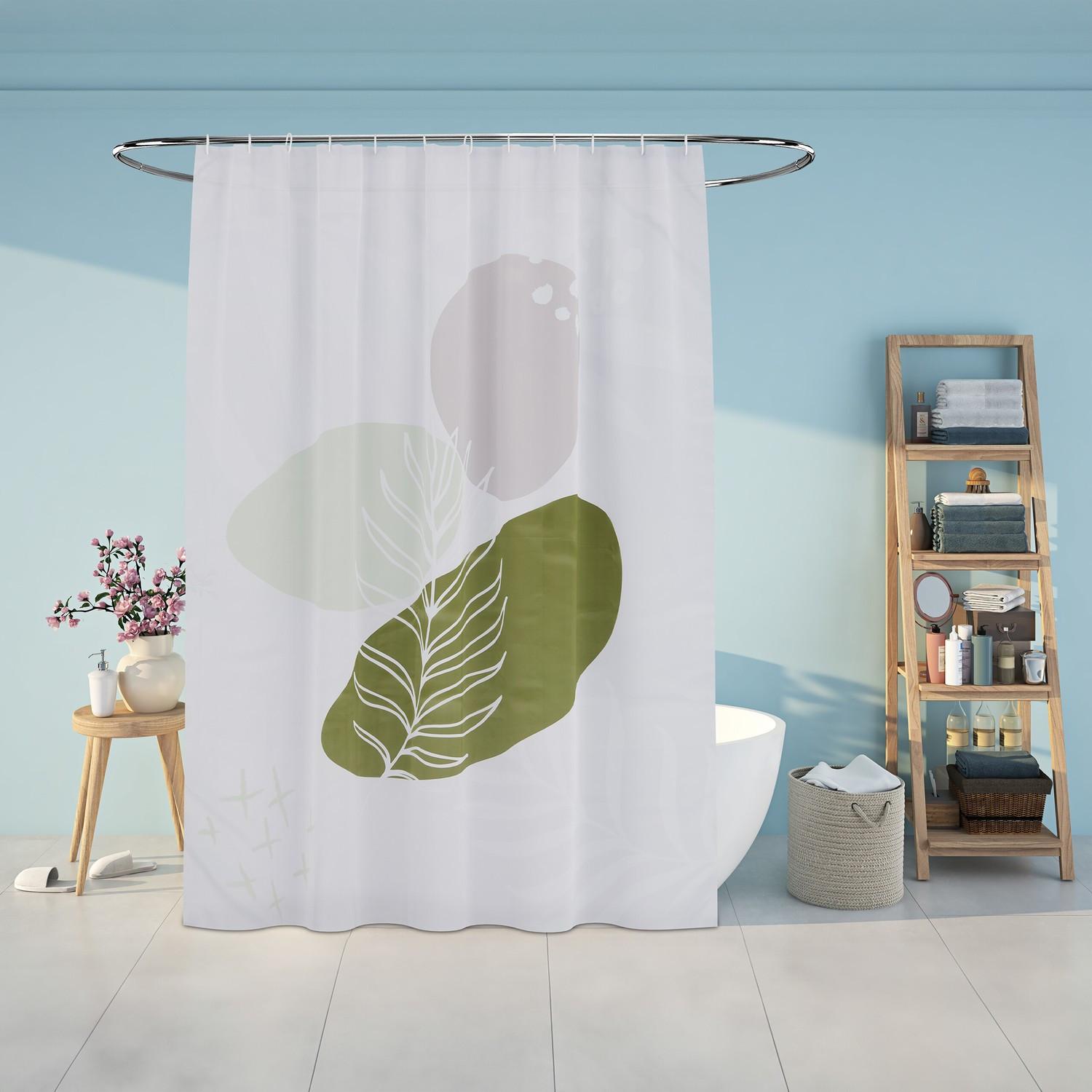 Northix Rideau de douche 180x200 cm avec motif  