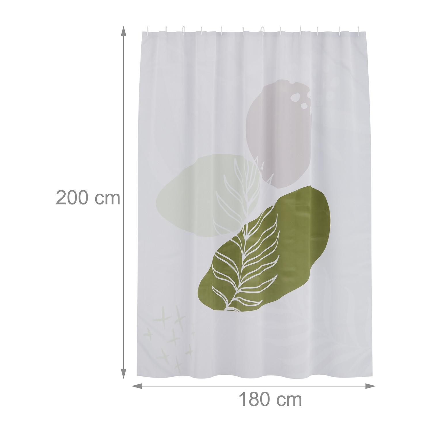 Northix Rideau de douche 180x200 cm avec motif  