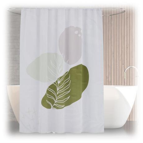 Northix Rideau de douche 180x200 cm avec motif  