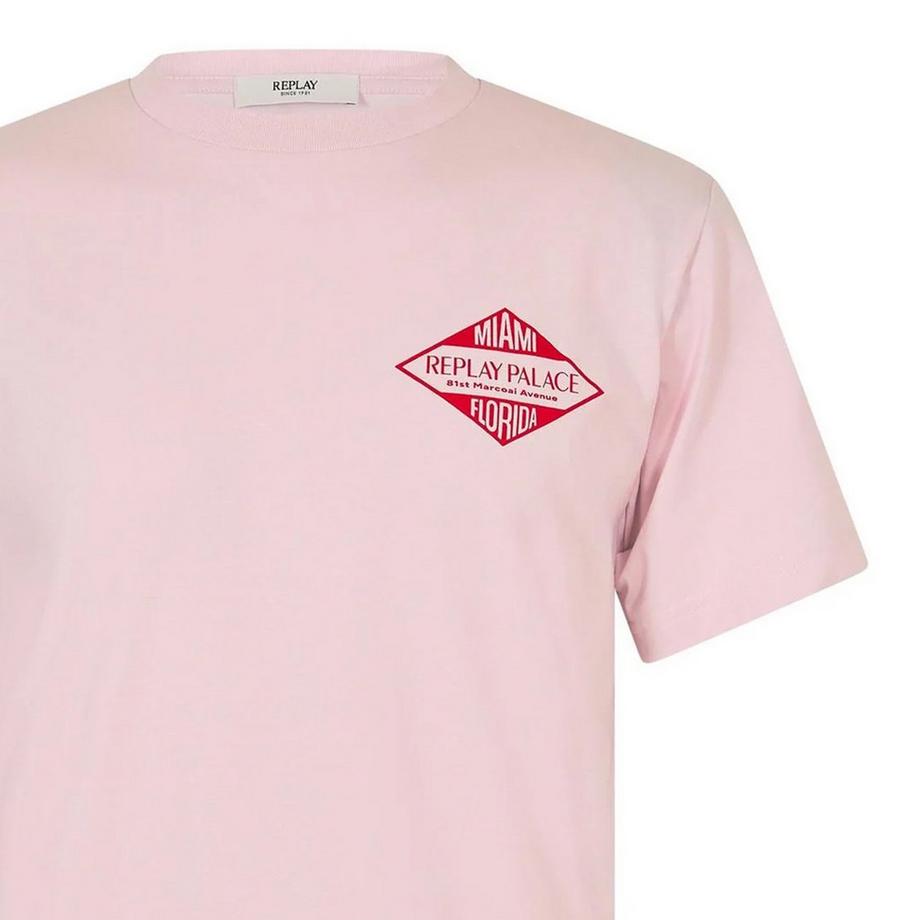 REPLAY Diamond Grafikdruck T-Shirt  