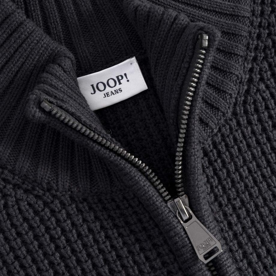 Joop Jeans Hajoros Strickjacke mit durchgehendem Reissverschluss  