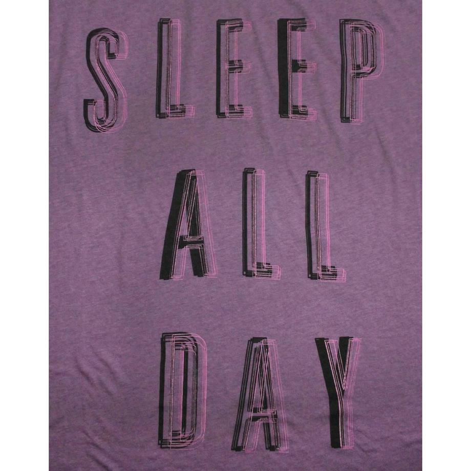 Junk Food Sleep All Day Rock All Night Langarm-Oberteil  