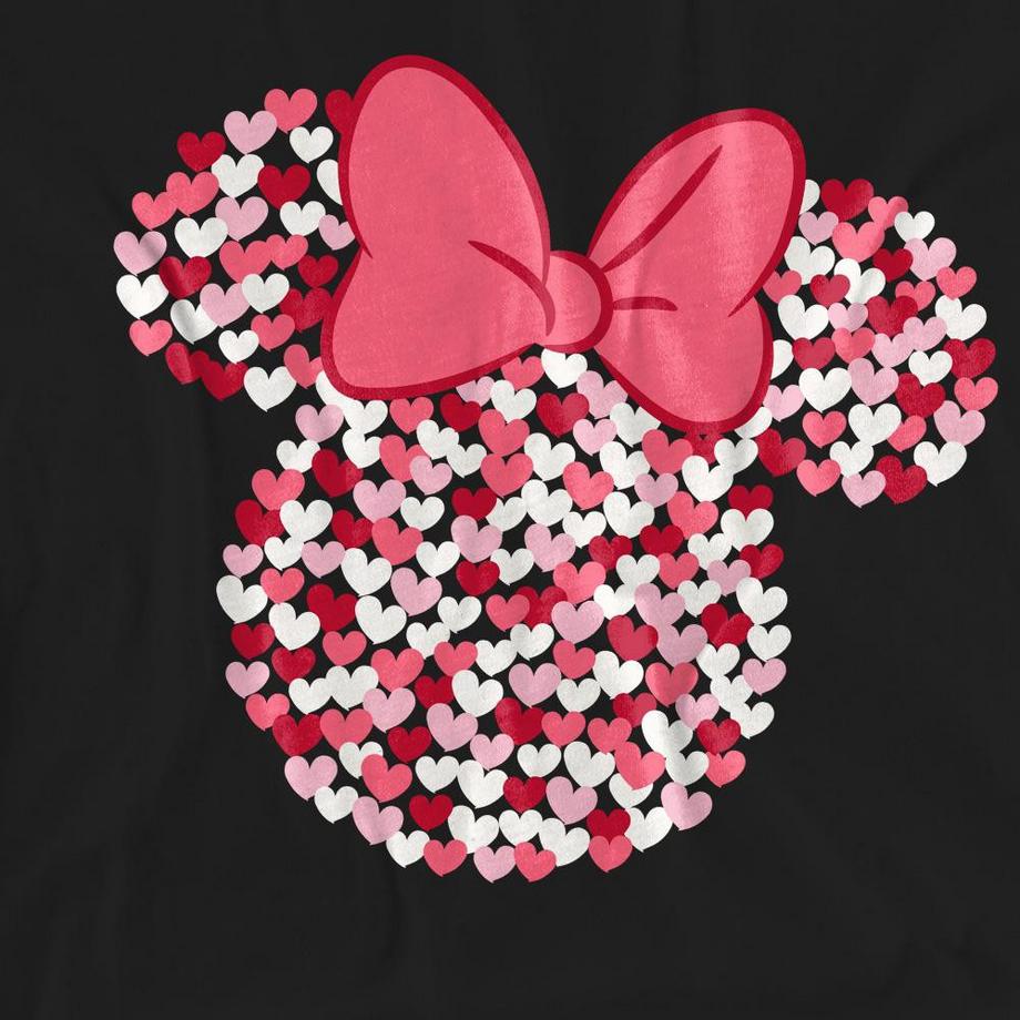 Disney T-Shirt San Valentino Stampa Cuore  