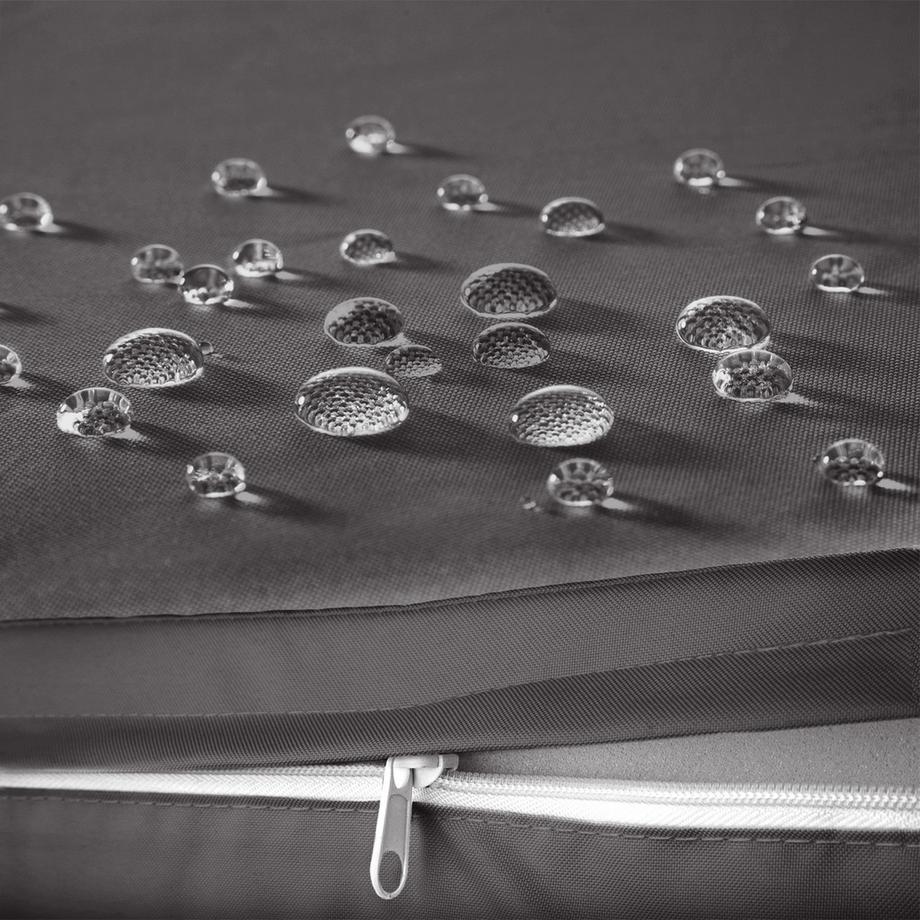 Tectake Aluminium Rattan Sitzgruppe Manhattan wetterfest und UV-beständig 2 Bezugssets  