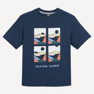 La Redoute Collections  Kurzarm-T-Shirt mit Landschaftsdruck 