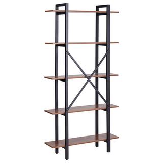 Beliani Regal mit 5 Ebenen aus MDF-Platte Industriell DARBY  