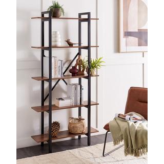 Beliani Regal mit 5 Ebenen aus MDF-Platte Industriell DARBY  