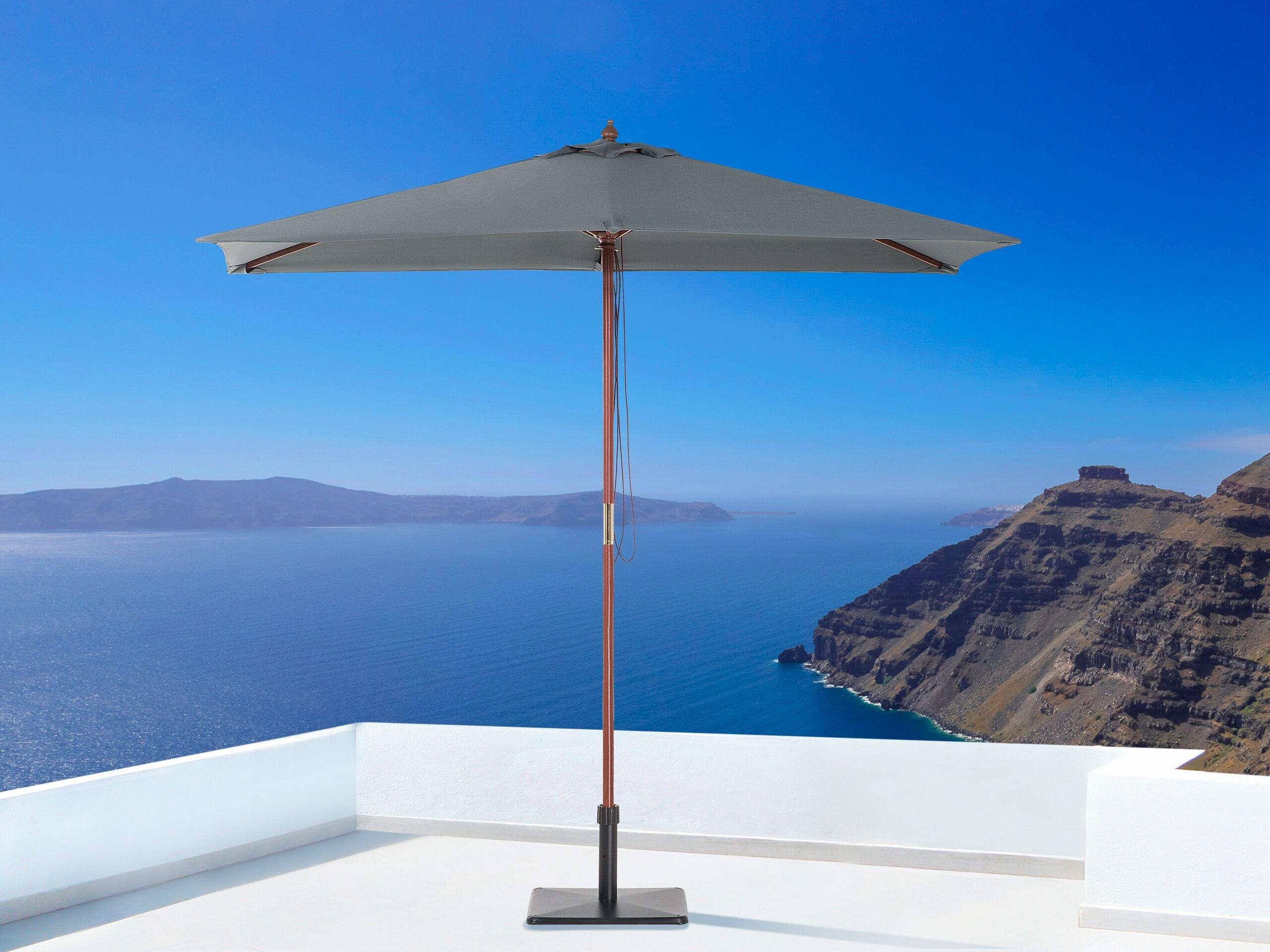 Beliani Ombrellone da esterno en Tessuto FLAMENCO  