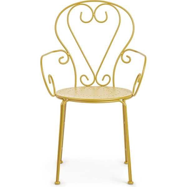 mutoni Fauteuil de jardin Etienne, ocre  