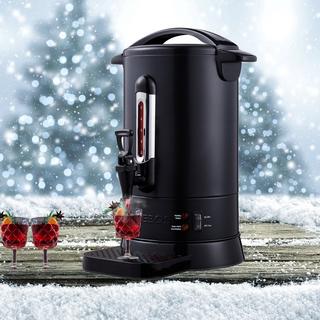 Arebos  Chaudière à vin chaud 8,8 L Distributeur de vin chaud en inox Thermostat 