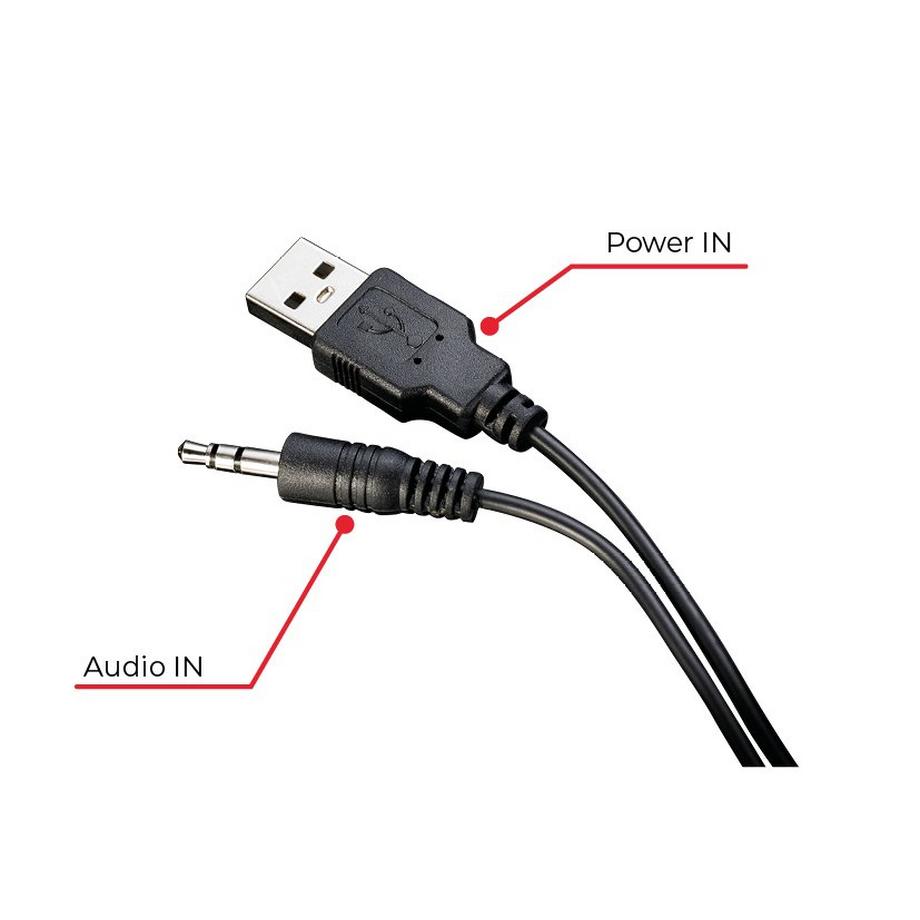 Surefire Gaming  Gator Eye altoparlante Nero, Rosso Cablato 2,5 W 