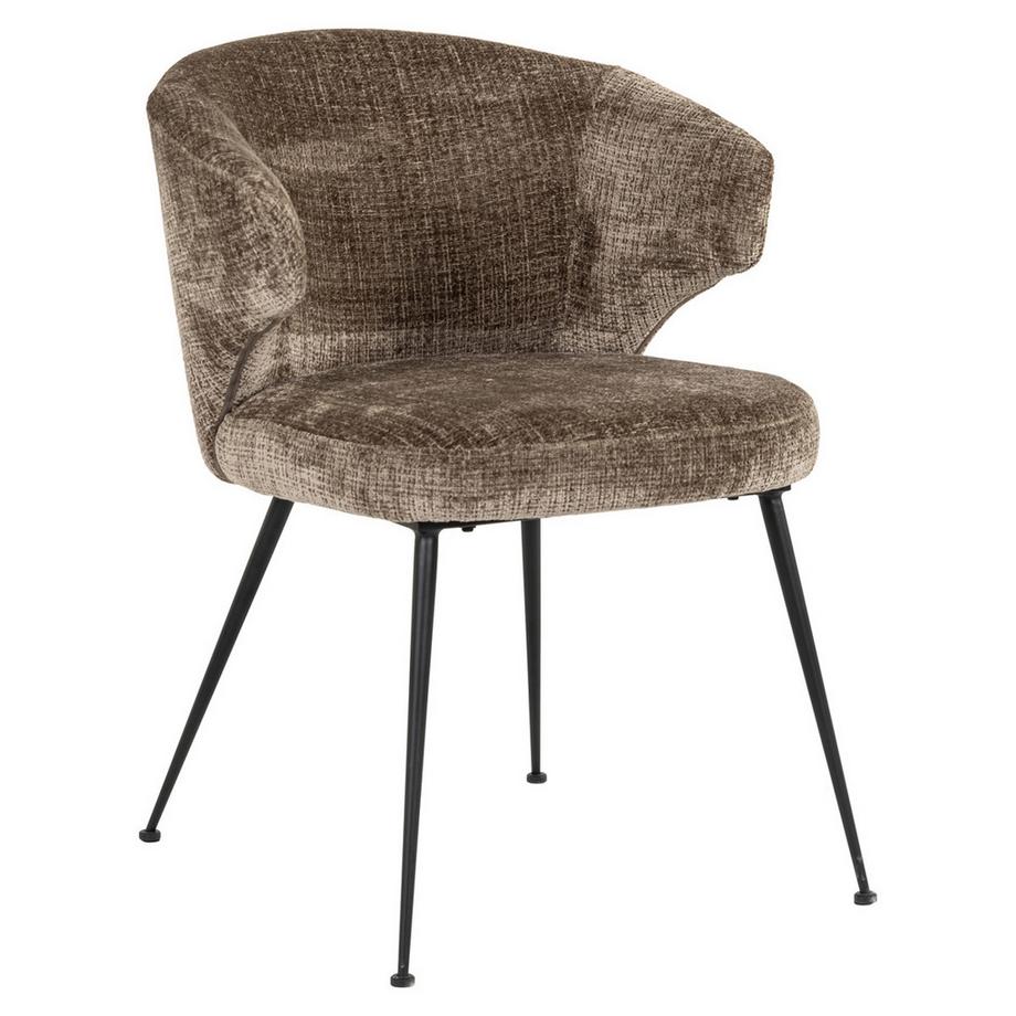 mutoni Chaise de salle à manger Xandra stone chenille  