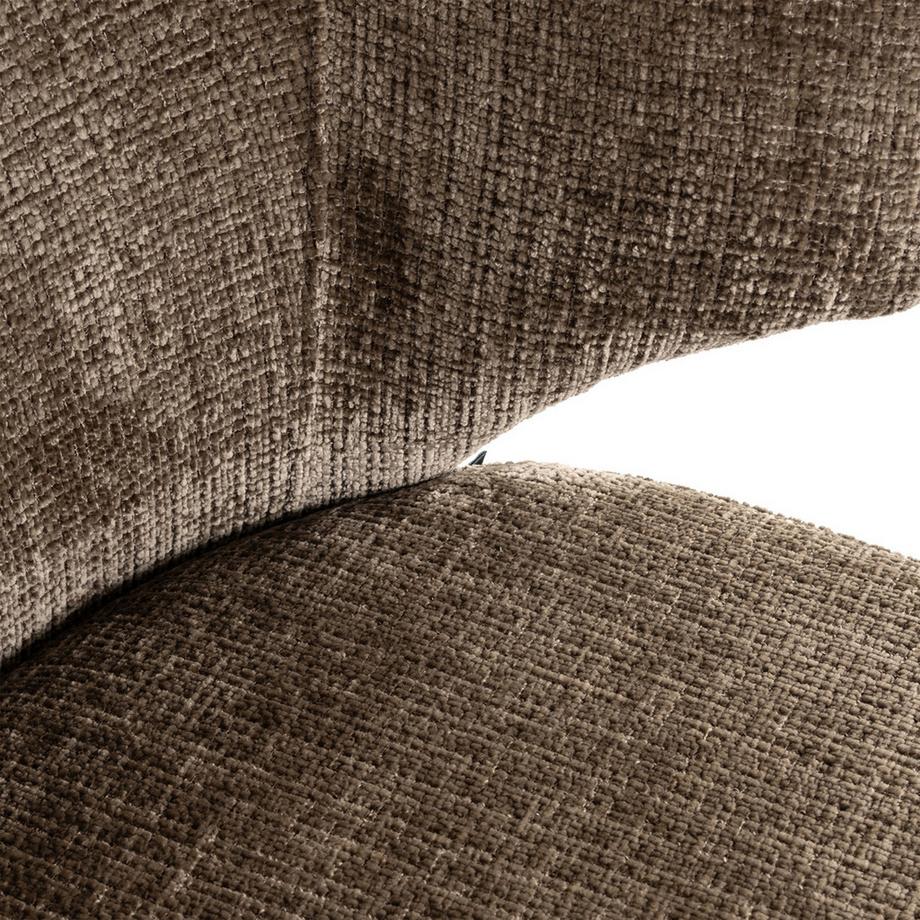 mutoni Chaise de salle à manger Xandra stone chenille  