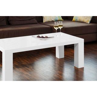 mutoni Table basse blanche 120x60x40  