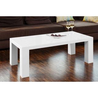 mutoni Table basse blanche 120x60x40  