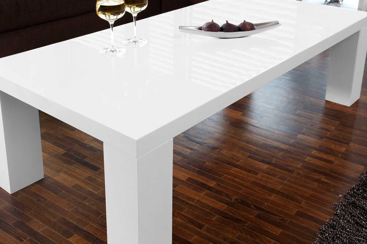 mutoni Table basse blanche 120x60x40  