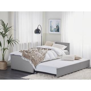 Beliani Bett mit Lattenrost aus Polyester Modern MARMANDE  