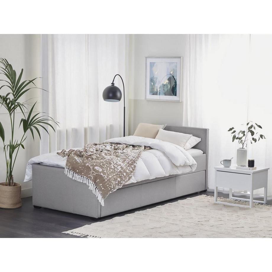 Beliani Letto con rete a doghe en Poliestere Moderno MARMANDE  