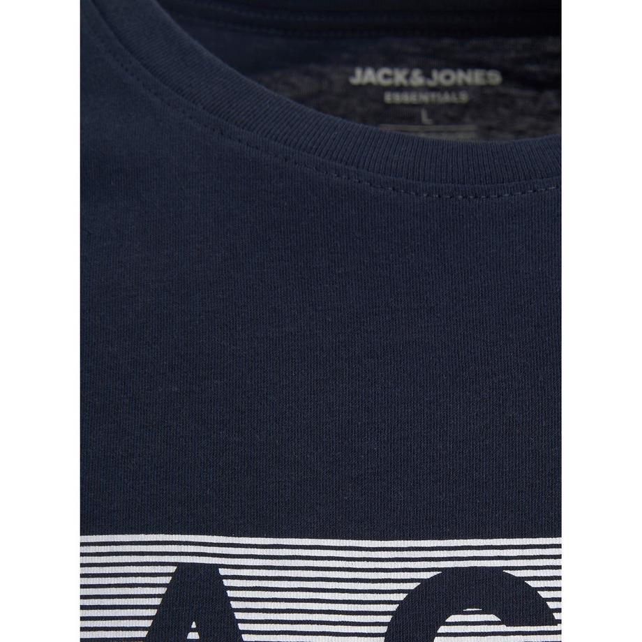 JACK & JONES T-Shirt Logo Imprimé Coupe Droite  