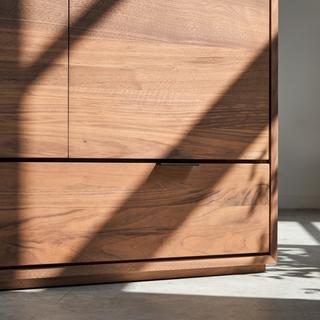 Tikamoon Sideboard aus massivem Nussbaum 200 cm Senson  