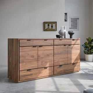 Tikamoon Sideboard aus massivem Nussbaum 200 cm Senson  