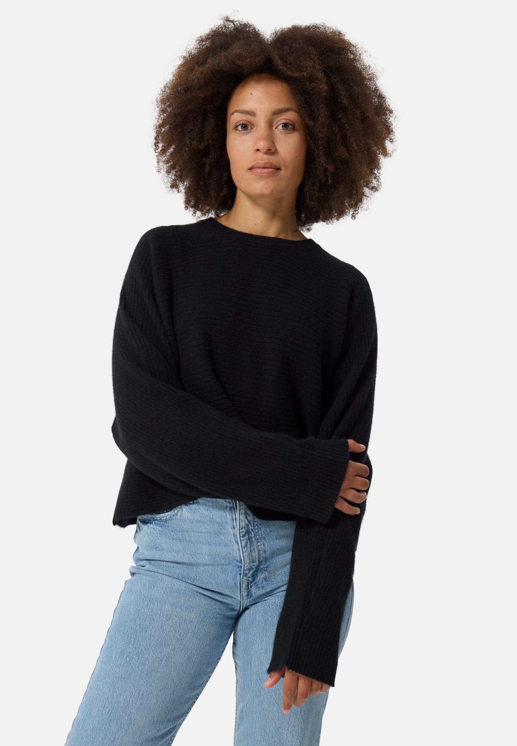 CASH-MERE.CH  Wolle Kaschmir Rundhals Pullover 