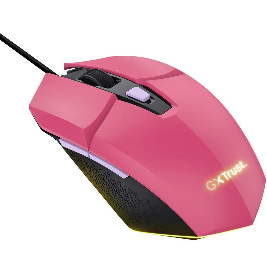 Trust  Mouse da gioco illuminato GXT 109P Felox Rosa 