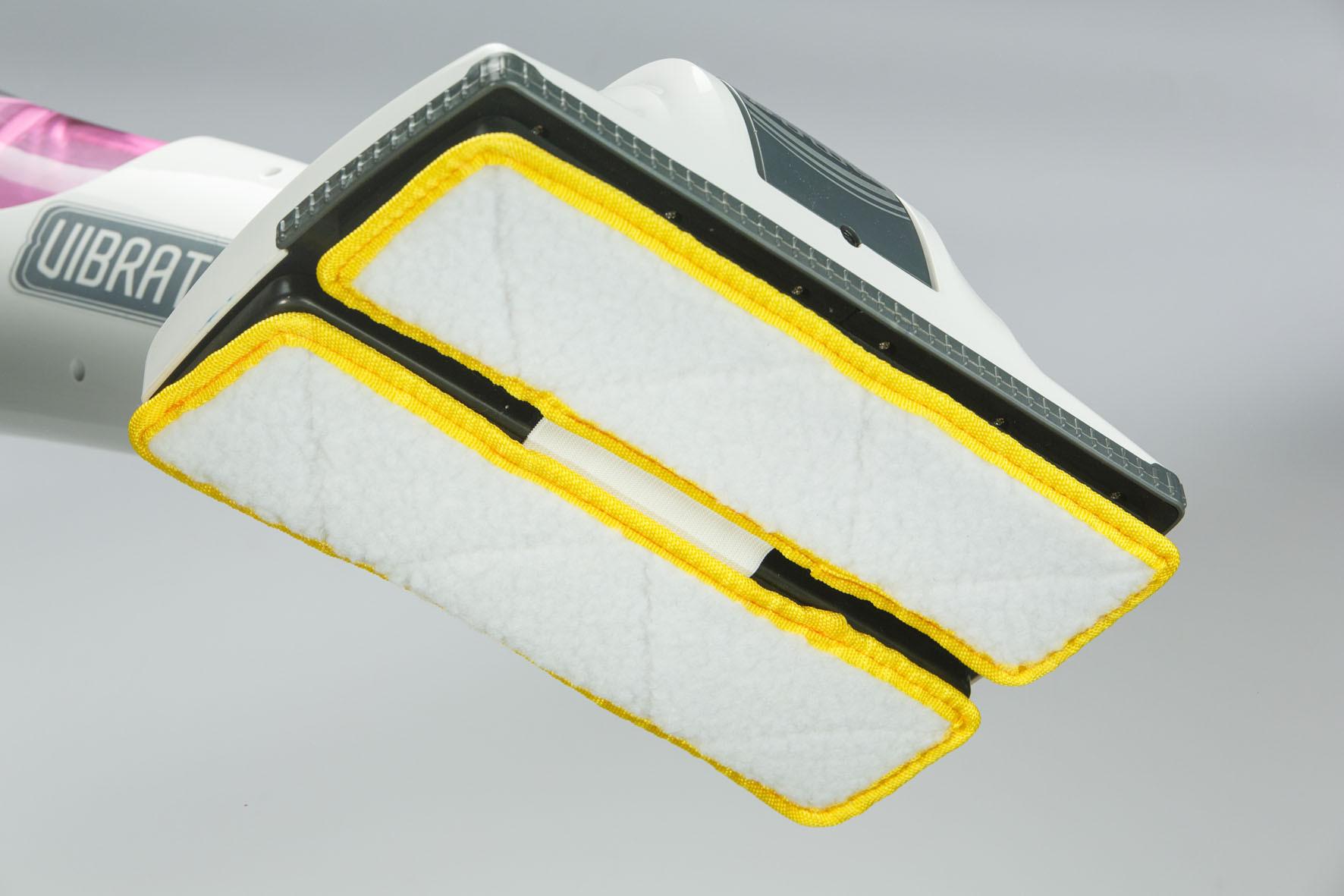 BEST DIRECT VIBRATWIN WOOD-HARD FLOOR & POLISHING PAD - 1 testina per mocio Vibratwin® per la pulizia di pavimenti duri e in legno + 1 mocio Vibratwin® per la lucidatura  